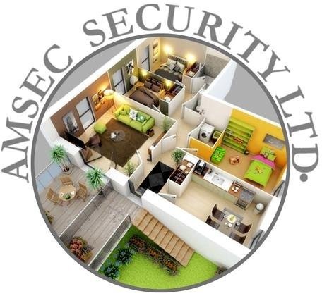 Amsec security and home system illustration
